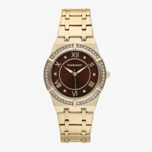 Reloj Mujer Victoria Chocolate/Dorado