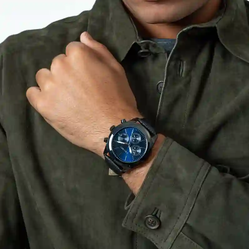 Reloj Hombre Harry Azul Oscuro/Negro - Imagen 2