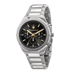 STILE 45MM CHRO BLACK DIAL BR SS