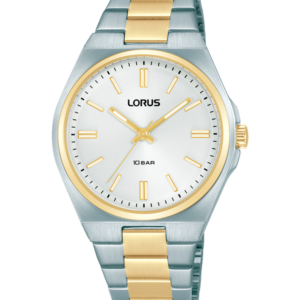 Mujer Reloj Bicolor 3 agujas esf blanca