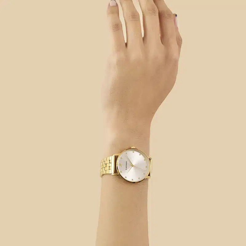 STARRY 36MM GOLD DIAL IPGOLD BRACELET - Imagen 2