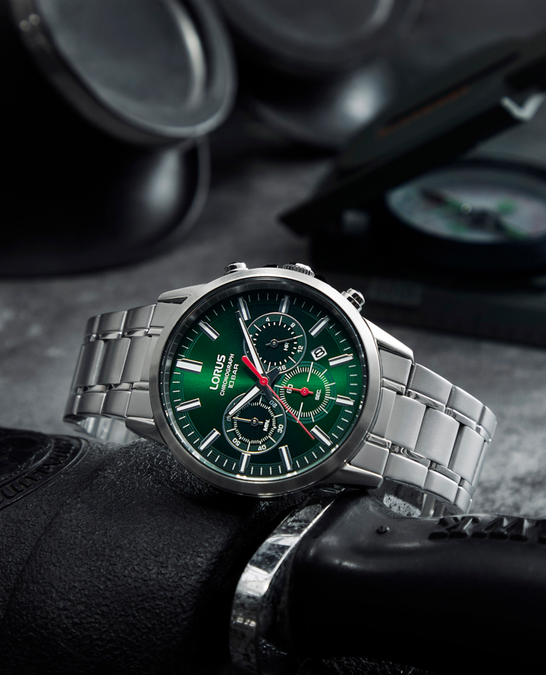 Hombre Sports Cronógrafo 42mm esf verde - Imagen 3