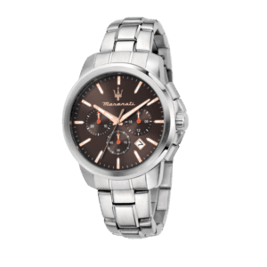 SUCCESSO 42MM CHR BROWN DIAL SS BR