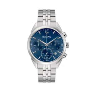 Bulova High Precision Chronograph 96B373 Hombre Precisionist 262 kHz Acero Inoxidable Esfera Azul 42 mm
