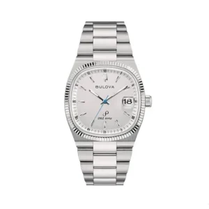 Bulova Super Seville 96B444 Hombre Precisionist 262 kHz Acero Inoxidable Esfera Blanco Plateado 37,5 mm