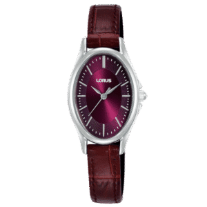Mujer Oval Piel Burdeos