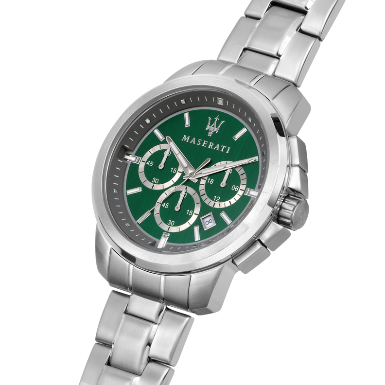 SUCCESSO 44mm CHR GREEN DIAL BR SS - Imagen 4