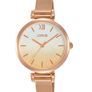 Mujer brazalete malla ip rosé 3 agujas