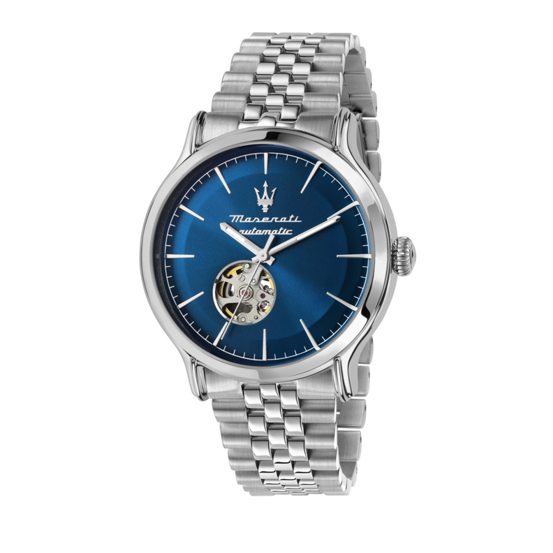 EPOCA 42MM AUTO BLUE DIAL BR SS