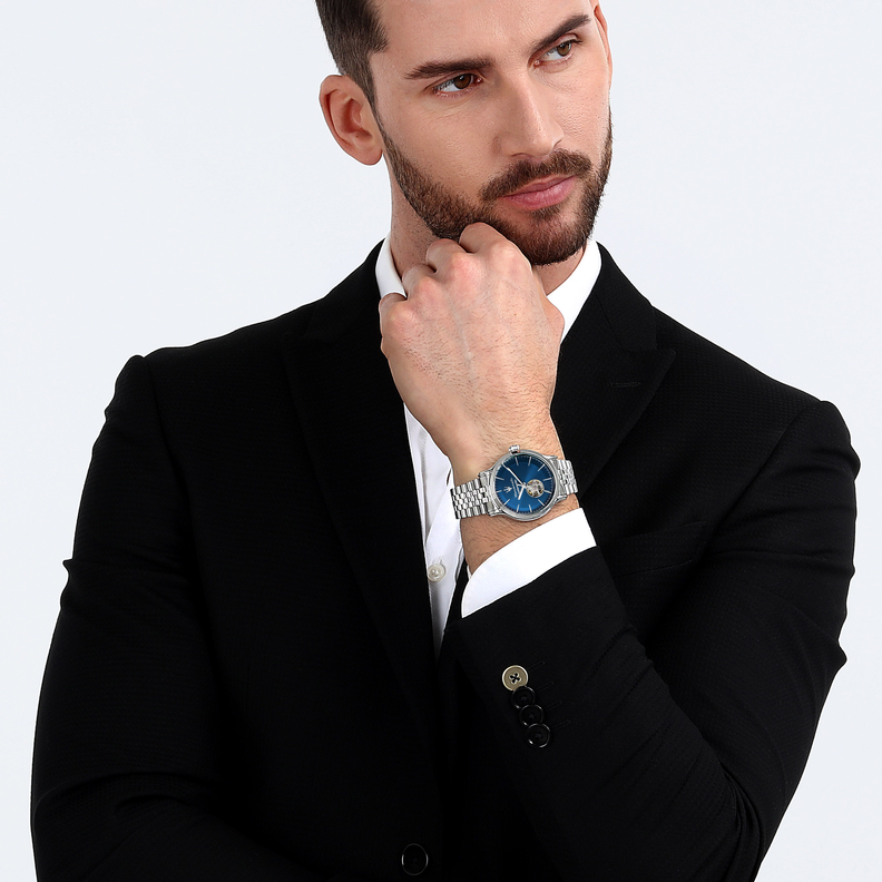 EPOCA 42MM AUTO BLUE DIAL BR SS - Imagen 4