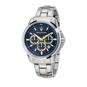 SUCCESSO 44mm CHR BLUE DIAL BR SS+YG